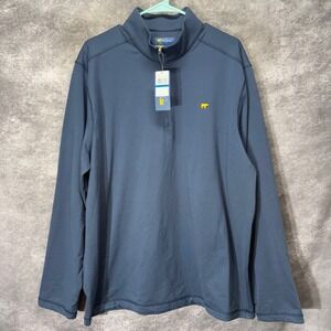Jack Nicklaus Navy Blue 1/4 Zip Performance Golf Pullover Mens Size XL NWT